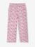 Pantalon large à fleurs fille rose 1 - vertbaudet enfant 