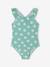 Maillot de bain 1 pièce imprimé fleurs fille vert d'eau 1 - vertbaudet enfant 