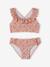 Maillot de bain 2 pièces imprimé fleuri rose pâle+vert imprimé 2 - vertbaudet enfant 