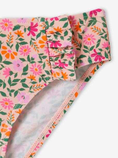 Maillot de bain 2 pièces imprimé fleuri rose pâle+vert imprimé 5 - vertbaudet enfant 
