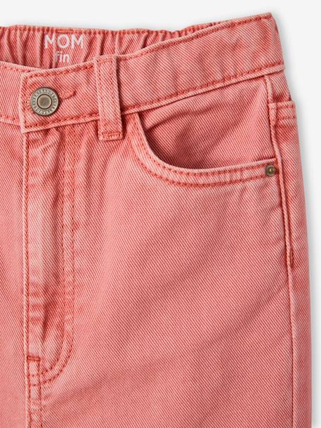 Pantalon Mom Morphologik fille tour de hanches Fin pêche 3 - vertbaudet enfant 