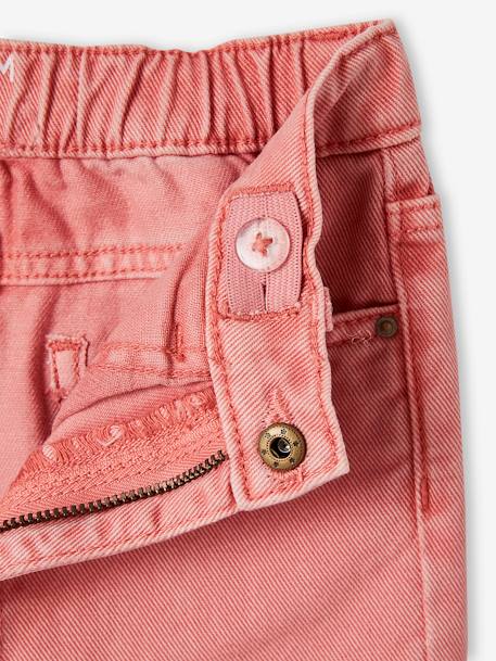 Pantalon Mom Morphologik fille tour de hanches Fin pêche 4 - vertbaudet enfant 