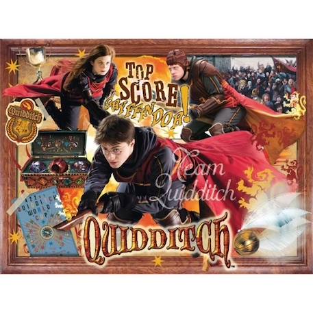 Puzzle Harry Potter Quidditch 1000 pièces - Nouvelle Edition - Winning Moves - Cinéma et publicité - Mixte MARRON 2 - vertbaudet enfant 