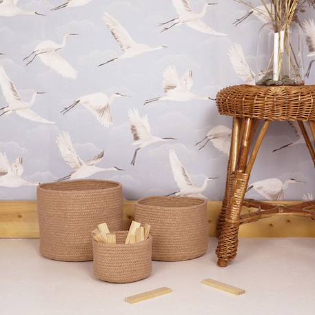 Panier de rangement -ILSE AMANDE- Lot de 3 BEIGE 2 - vertbaudet enfant 