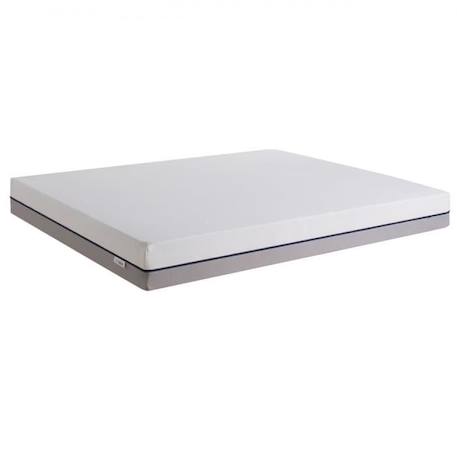 Matelas Mousse Gel 90x190cm - BLEU CALIN - Confort mi-ferme ou ferme - Epaisseur 20cm BLANC 1 - vertbaudet enfant 