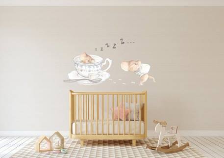 Sticker mural décoratif  'La tasse de thé' BLEU 2 - vertbaudet enfant 