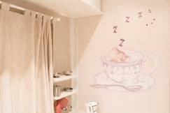 Linge de maison et décoration-Sticker mural décoratif  "La tasse de thé"