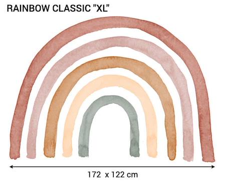 Sticker mural décoratif  'Rainbow XL ' MULTICOLORE 3 - vertbaudet enfant 