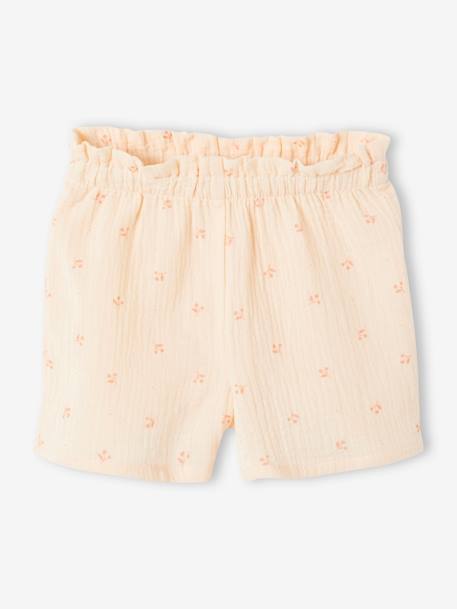 Pyjashort fille en gaze de coton rose 2 - vertbaudet enfant 