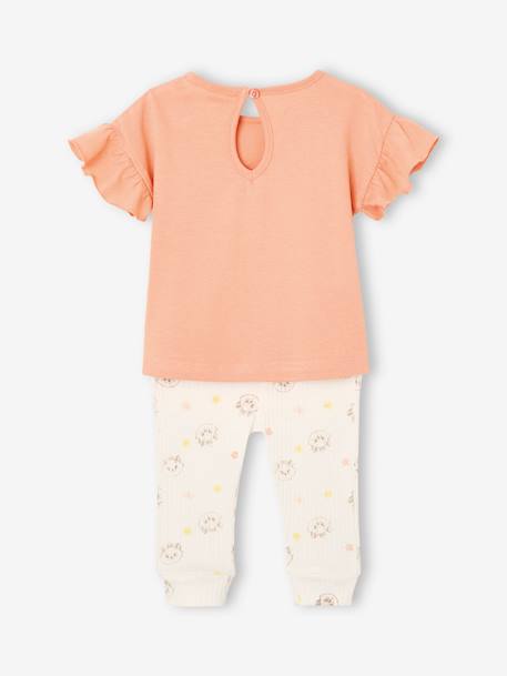 Ensemble bébé T-shirt + legging Disney Marie Les Aristochats abricot 4 - vertbaudet enfant 
