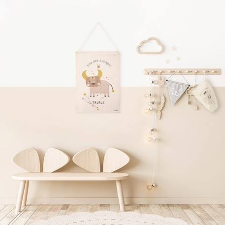 LITTLE TAURUS déco murale enfant zodiaque signe taureau BEIGE 2 - vertbaudet enfant 