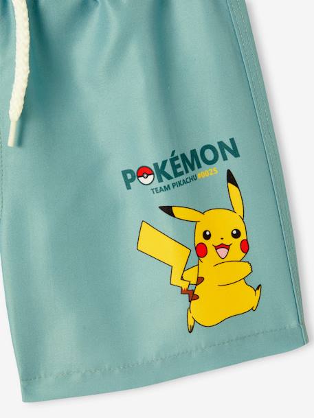 Short de bain microfibre garçon Pokemon vert sauge 3 - vertbaudet enfant 