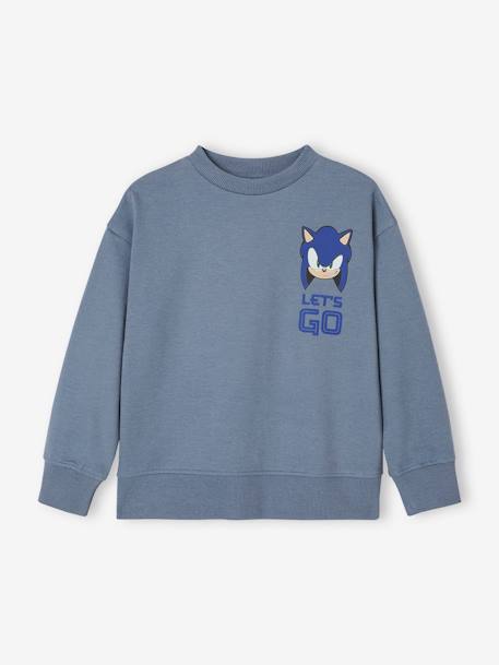 Sweat garçon Sonic® the Hedgehog bleu grisé 1 - vertbaudet enfant 