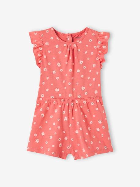 Lot De 2 Combishorts Bébé Fille Lovely – Imprimé & À Pois – 18 Mois (81 Cm) – 100% Coton Doux