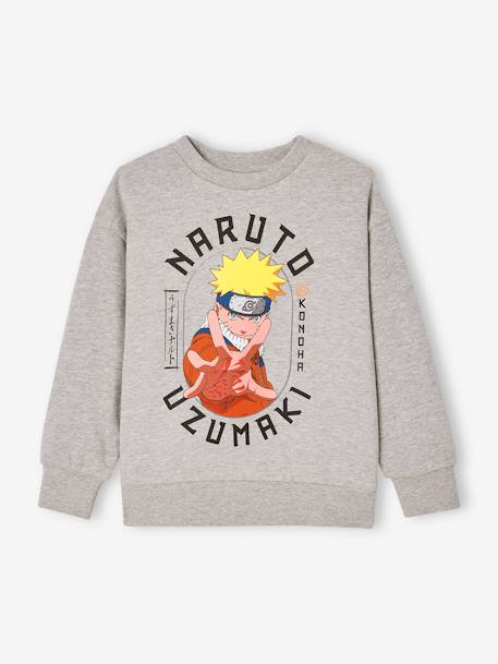 Sweat garçon Naruto® Uzumaki gris chiné 1 - vertbaudet enfant 