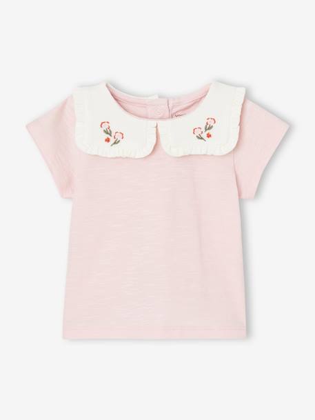 Lot de 2 t-shirts naissance en coton biologique rose 3 - vertbaudet enfant 