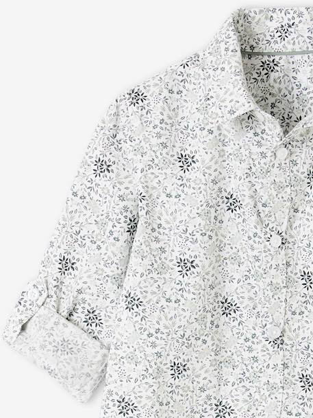 Chemise à fleurs et son noeud papillon garçon vert imprimé 5 - vertbaudet enfant 