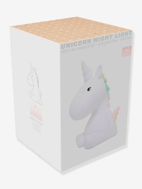 Veilleuse Licorne rechargeable - DHINK KONTIKI blanc 4 - vertbaudet enfant 