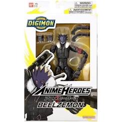 Jouet-Figurine Anime Heroes Digimon Beelzemon 17 cm - BANDAI - Pistolets Berenjena - Enfant 4+ ans