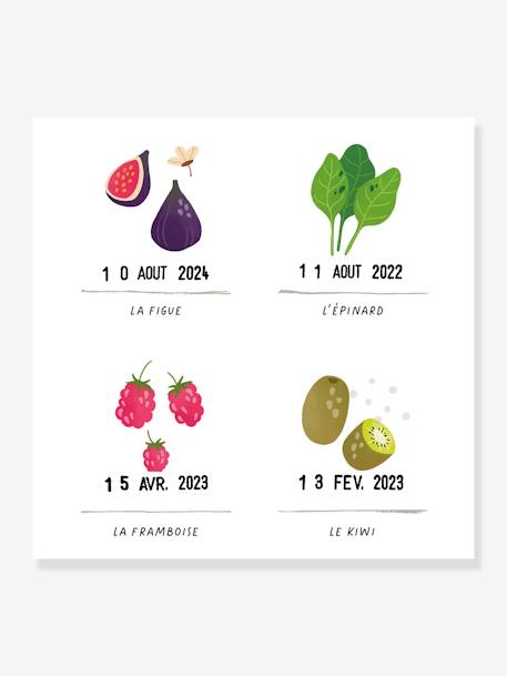 Affiche Mes premiers fruits et légumes LES PETITES DATES blanc 4 - vertbaudet enfant 