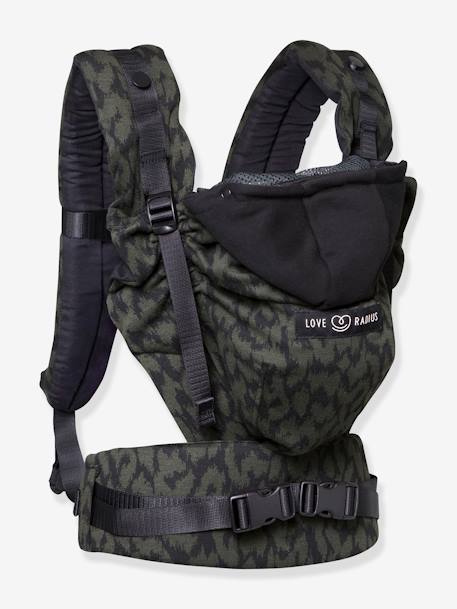 Porte-bébé physiologique HoodieCarrier 2 Black forest+Gris athlétique+Wild camo 20 - vertbaudet enfant 