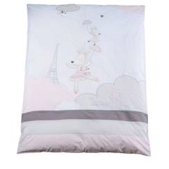 Linge de maison et décoration-Linge de lit enfant-Housse de couette 100x135cm et taie en coton blanc