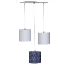 Linge de maison et décoration-Décoration-Suspension Lumineuse Trio Plafonnier en coton gris