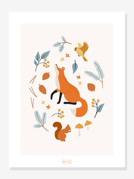 Affiche Fox Of The Woods LILIPINSO marron 1 - vertbaudet enfant 