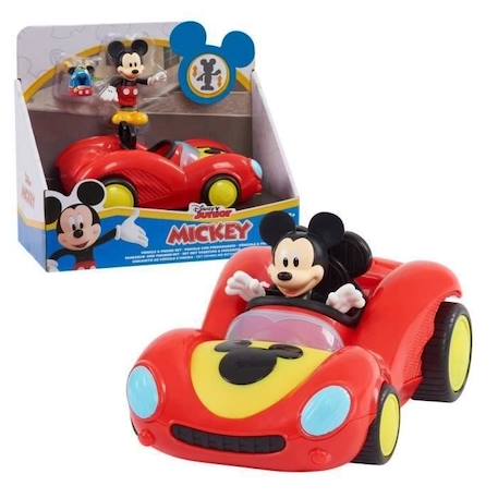 Mickey, Véhicule avec 1 figurine 7,5 cm et 1 accessoire, Modèle Course, Jouet pour enfants dès 3 ans, MCC062 ROUGE 1 - vertbaudet enfant 