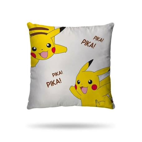 Housse De Couette Pikachu Pokémon 140x200 cm + 1 Taie d'oreiller 63x63 cm - 100% Coton - Ecru BEIGE 3 - vertbaudet enfant 