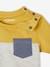 T-shirt colorblock bébé manches courtes jaune+vert grisé 2 - vertbaudet enfant 