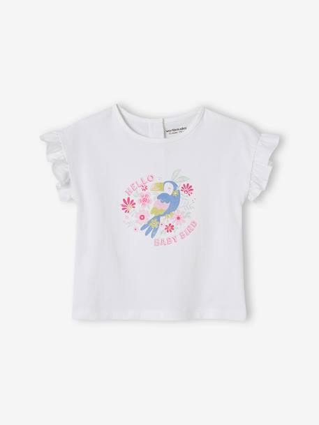 Tee-shirt Toucan bébé manches volantées  - vertbaudet enfant