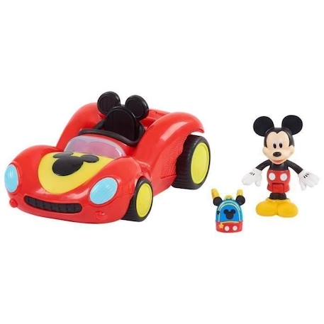 Mickey, Véhicule avec 1 figurine 7,5 cm et 1 accessoire, Modèle Course, Jouet pour enfants dès 3 ans, MCC062 ROUGE 2 - vertbaudet enfant 