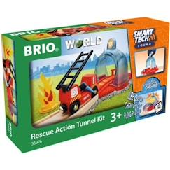 Jouet-Jeux d'imagination-Brio World - 33976 - Portique Smart Tech Sound Thème Pompier - Jouet pour garçons et Filles dès 3 Ans