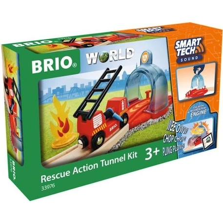 Brio World - 33976 - Portique Smart Tech Sound Thème Pompier - Jouet pour garçons et Filles dès 3 Ans ROUGE 1 - vertbaudet enfant 