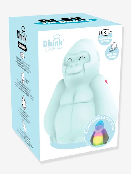 Veilleuse souple rechargeable Alex le Gorille - DHINK KONTIKI bleu 4 - vertbaudet enfant 