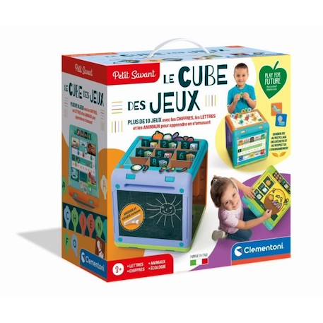 Jeu éducatif pour enfant - Clementoni - Mon cube des jeux - Bleu - Mixte BLEU 1 - vertbaudet enfant 