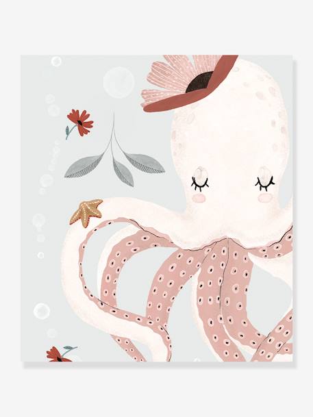 Affiche Lady Octopus LILIPINSO bleu grisé 2 - vertbaudet enfant 