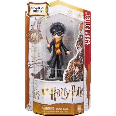 Figurine Harry Potter Magical Minis - SPIN MASTER - 6062061 - 8 cm articulée + fiche collection NOIR 1 - vertbaudet enfant 