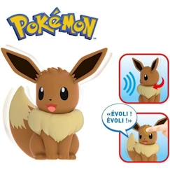 -Figurine électronique interactive - BANDAI - My Partner Evoli - Pokémon Marron - Pour enfant de 4 ans et plus