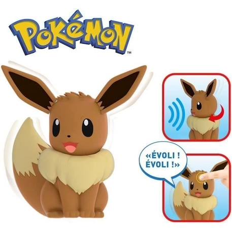 Figurine électronique interactive - BANDAI - My Partner Evoli - Pokémon Marron - Pour enfant de 4 ans et plus BLANC 1 - vertbaudet enfant 