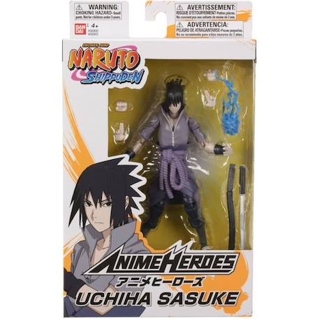 Figurine Anime Heroes 17 cm - Sasuke Uchiwa - BANDAI Naruto Shippuden GRIS 2 - vertbaudet enfant 
