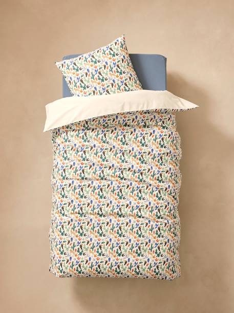 Pack housse de couette + taie d'oreiller MEXICO STORY, avec coton recyclé multicolore 5 - vertbaudet enfant 
