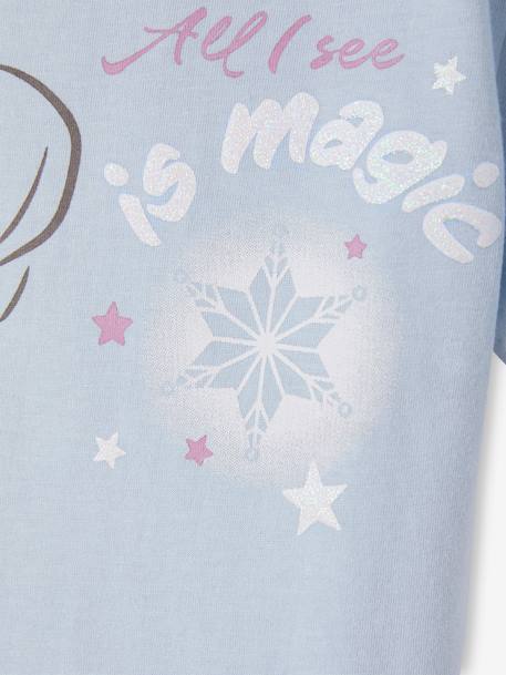 Tee-shirt fille Disney Reine des Neiges bleu ciel 3 - vertbaudet enfant 