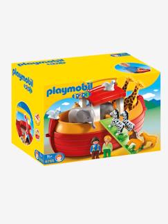 Fabrication française-Jouet-Jeux d'imagination-Figurines, mini mondes, héros et animaux-6765 Arche de Noé Transportable Playmobil 1, 2, 3