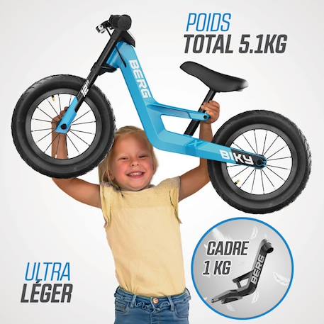 BERG - Draisienne Biky City avec frein à main bleu BLEU 5 - vertbaudet enfant 