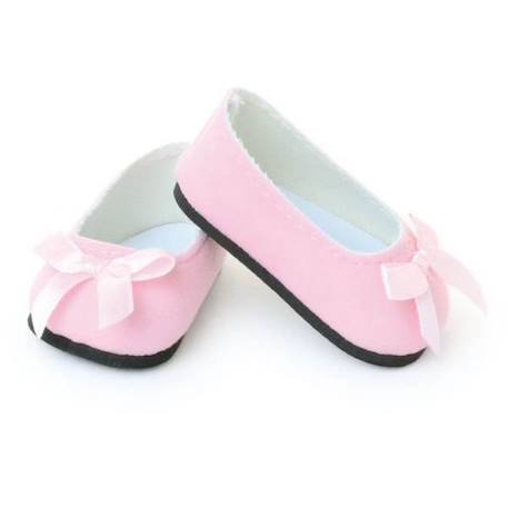 Ballerines suède roses avec nœud rose t. 39 - 40 - 48 cm - PETITCOLLIN ROSE 1 - vertbaudet enfant 