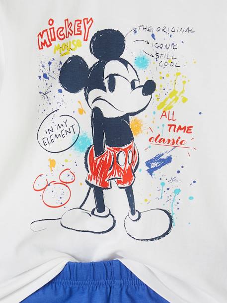 Pyjashort bicolore garçon Disney® Mickey Blanc/bleu 5 - vertbaudet enfant 