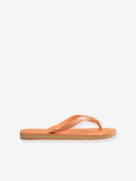 Tongs enfant Brasil Logo jaune+pêche 8 - vertbaudet enfant 