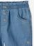 Short fille en denim léger facile à enfiler denim bleached+stone 8 - vertbaudet enfant 